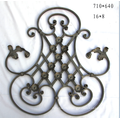 Wrought Iron Window Railing Decorative Component Panels Forged Groupware Element Or fence decoration Ornament